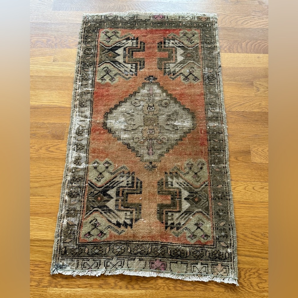 Vintage Earthy Tones Geometric Door Mat